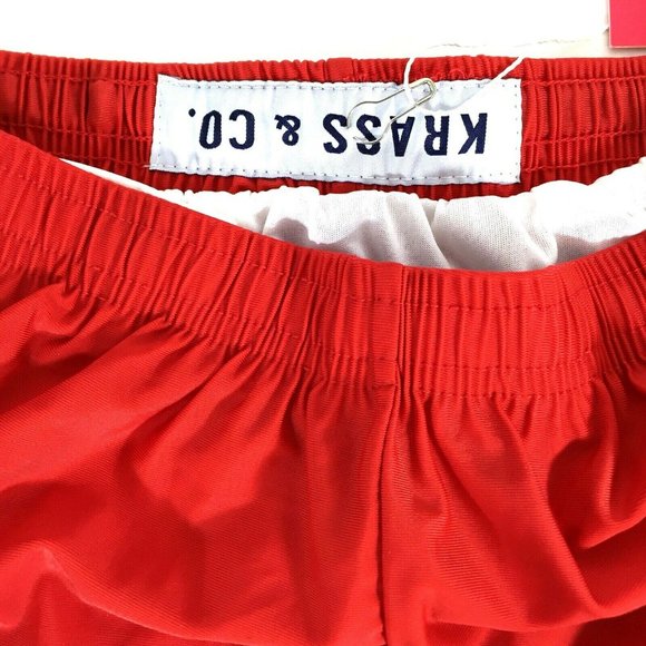 Krass & Co Making Waves Athletic Shorts Size XS Red Blue White - Picture 3 of 5